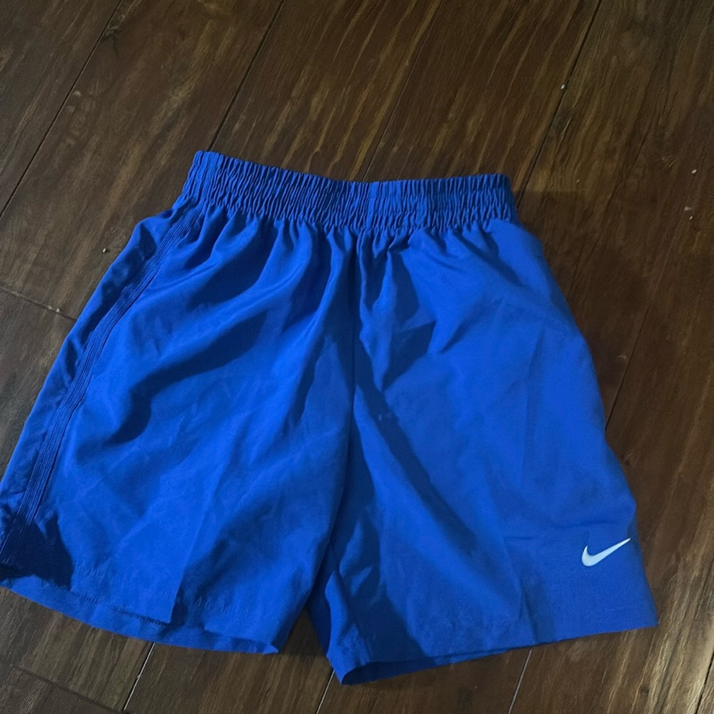 Nike Boys Royal Blue Dri Fit Training Shorts Small